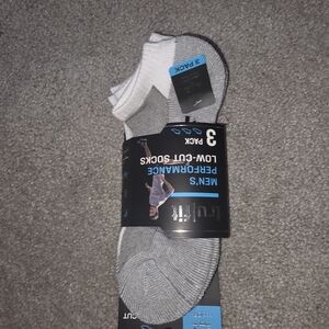 Trukfit Athletic Socks White and Gray Performance Comfort